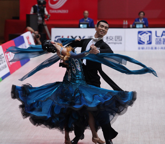 东亚运动会中国队收获体育舞蹈最后一枚金牌