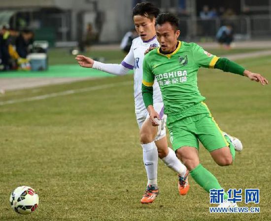 中超联赛：天津泰达平杭州绿城