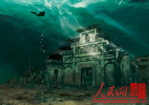千岛湖水下藏有千年古狮城：五个城门八座碉楼