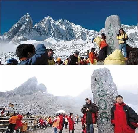 云南玉龙雪山消融加剧 19个冰川4个已消失