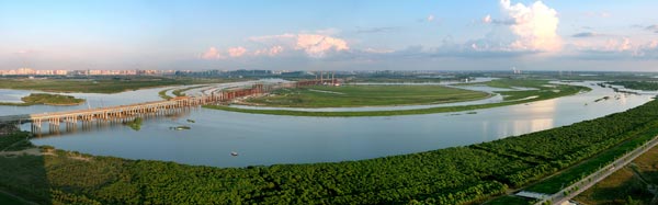 万顷松江湿地 百里生态长廊