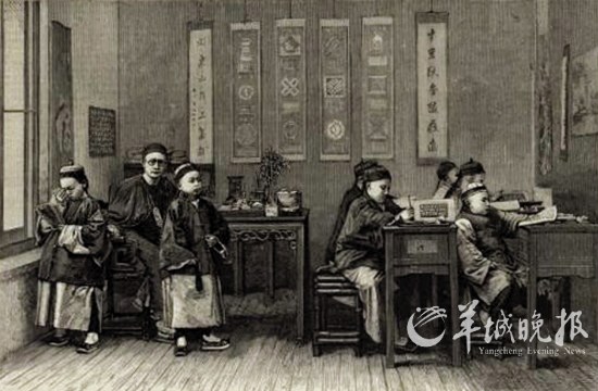 珍贵老照片：不同时期的中国学堂