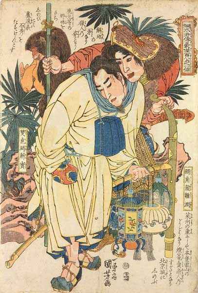 你认得出吗？日本浮世绘诠释水浒人物 组图