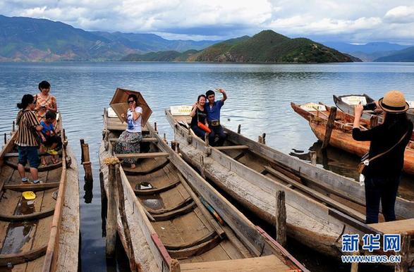 泸沽湖景区在地震中受损轻微