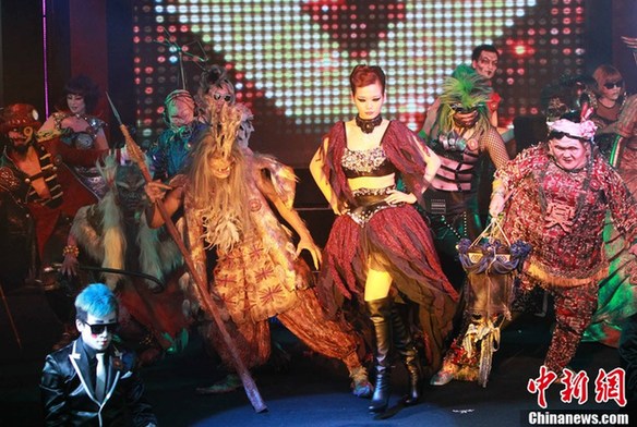 香港海洋公园万圣节预演 群魔乱舞上演惊吓之旅