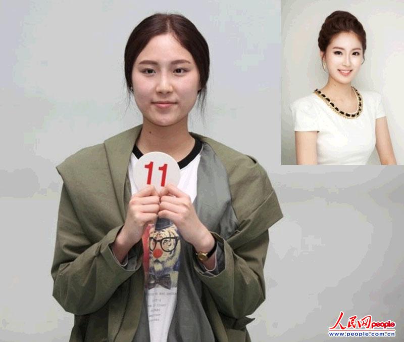 2013韩国小姐素颜照大集合 “撞脸”非也实为高超化妆术显神通