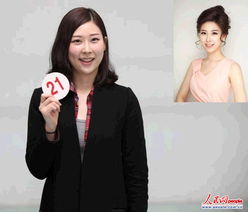 2013韩国小姐素颜照大集合 “撞脸”非也实为高超化妆术显神通