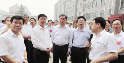 山东推进生态文明乡村建设 与会人员来看滨州