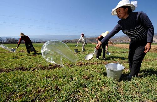 干旱造成云南490万人饮水困难