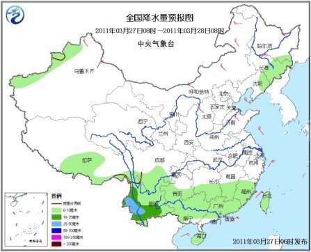 中国中东部地区气温将回升 滇局地有中到大雪