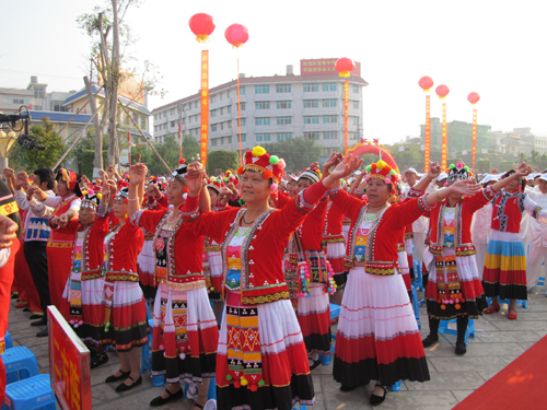 云南少数民族共庆民族团结60周年