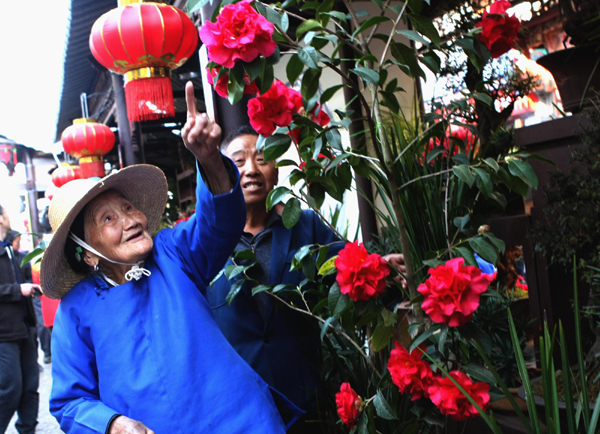 通海:“迎春花街”开街