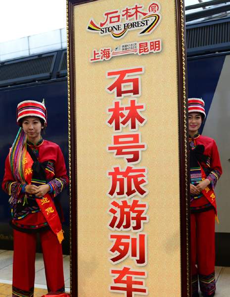 云南:“石林号”旅游列车开行