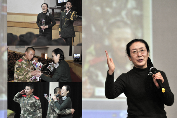 云南:“好军嫂”吴晓燕为武警新训官兵作辅导