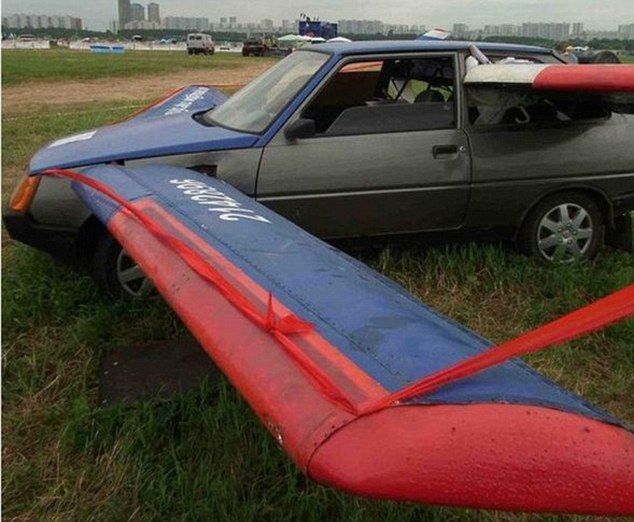 俄国老兵造飞行汽车