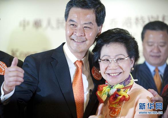梁振英当选香港特区第四任行政长官