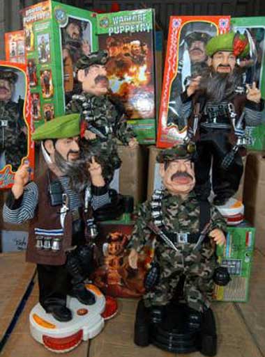 Saddam Hussein Osama Binladen. Saddam Hussein and Osama Bin