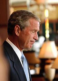 Bush assures americans after power outage