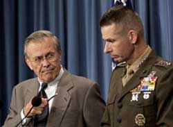 Rumsfeld questions US war on world terrorism