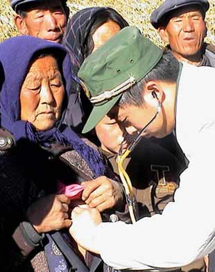 Earthquake victims
