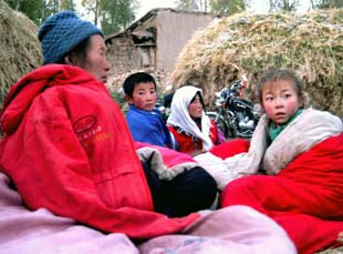 Earthquake victims