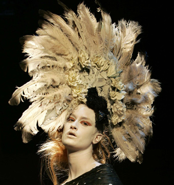 designer Yumi Katsura during her Autumn Winter 2004 2005 high fashion