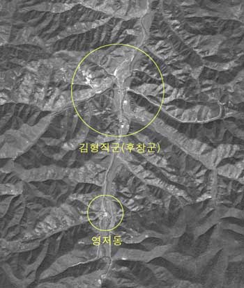 north korea at night satellite. north korea,nuclear blast