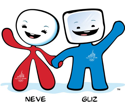 Mascots of the Turin 2006 Winter Olympic Games unveiled
