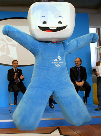 Mascots of the Turin 2006 Winter Olympic Games unveiled