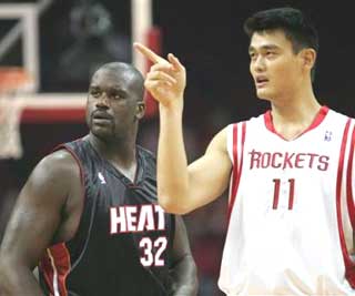 yao ming,O'Neal,nba,heat,rockets