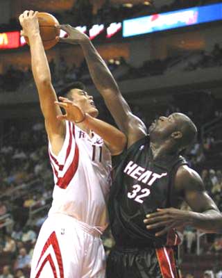 yao ming,O'Neal,nba,heat,rockets