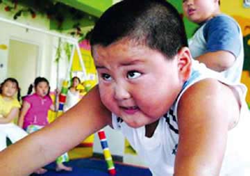 Boys of 11 and girls of nine suffered the highest rate of obesity in Beijing