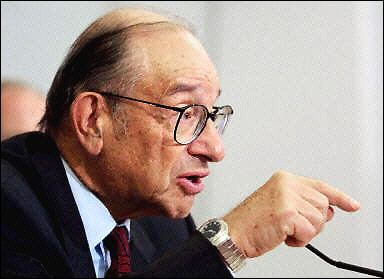 US Federal Reserve chairman Alan Greenspan and his colleagues gather Wednesday to discuss the outlook for interest rates. The unexpected boom in US job creation in October has locked in an interest rate rise, analysts said. [AFP]