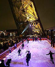 Paris' skating rink in the sky