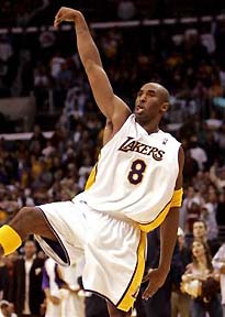 Los Angeles Lakers' Kobe Bryant watches his missed shot at the end of overtime against the Miami Heat, Dec. 25, 2004, in Los Angeles. [AP]
