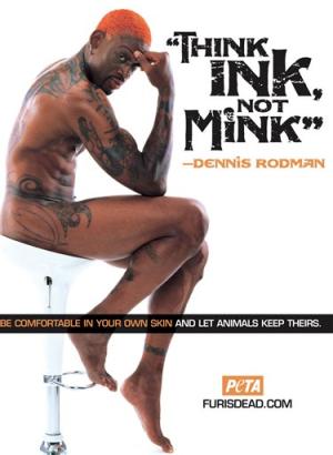  tattoo-resplendent former NBA star Dennis Rodman 
