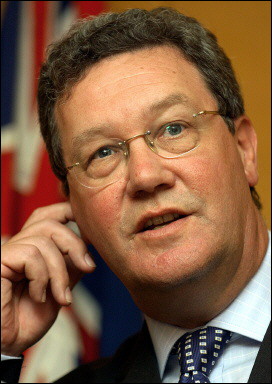 Foreign Minister Alexander Downer, pictured, said Australia's spy agency has independently assessed former Guantanamo Bay detainee Mamdouh Habib as a person 'of great concern' because of his alleged affiliation with Al-Qaeda,(AFP/File/Adek Berry) 