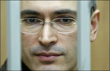Imprisoned former head of Yukos oil company, Mikhail Khodorkovsky, who is on trial for massive fraud and tax evasion, is due to testify in court(AFP/File/Maxim Marmur) 