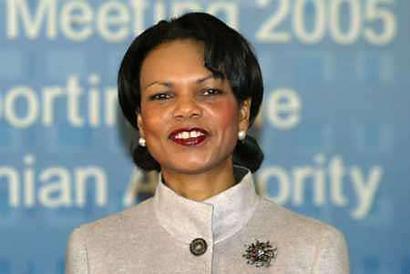 Secretary of State Condoleezza Rice (news - web sites) has put off plans to visit Canada after its decision not to take part in the U.S. missile defense system, a U.S. official said on Tuesday. In this photo, Rice arrives for a meeting in London, March 1, 2005. Photo by Pool 