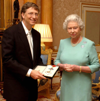 Bill Gates receives honorary knighthood