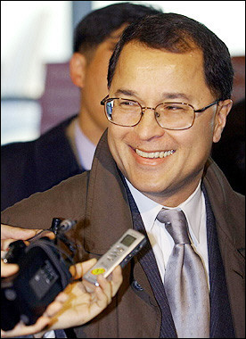Charles Kartman, executive director of the Korean Peninsula Energy Development Organization (KEDO), seen here in 2003. [AFP/file]