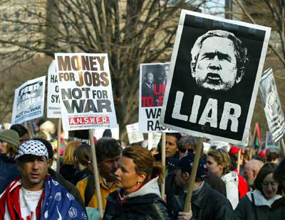 iraq war anniversary protests