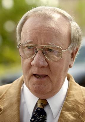 C.O. Magee, a chaplain for the Texas City Fire and Police Department who came to help counsel the families of victims of Wednesday's explosion at the BP plant, speaks outside the city's convention center Thursday, March 24, 2005, in Texas City, Texas. Dozens of relatives and friends waited for answers at the convention center, where families were meeting with company officials, pastors and counselors, as authorities tried to account for the missing and identify the dead. (AP Photo/Tony Gutierrez) 