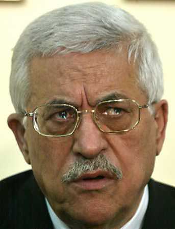 Mahmoud Abbas accepted the resignation of a top security chief on April 2, 2005 and ordered hundreds of Palestinian officers to retire in a bid to reform his forces and halt growing chaos, an official said. Abbas speaks with reporters on his arrival at Amman airport, March 24. (Ali Jarekji/Reuters) 