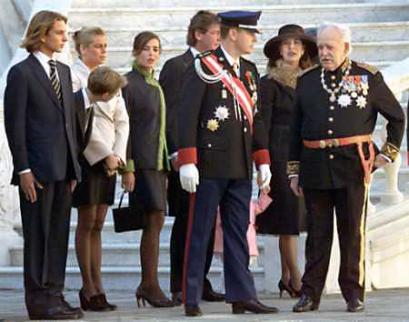  Prince Albert Princess Caroline during Monaco national day in Monaco in 
