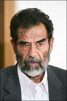 Iraq said it would bring only 12 charges of crimes against humanity against Saddam Hussein (pictured) although there were more than 500 possible cases against the ousted dictator.(AFP/