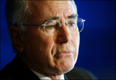Picture dated September 2004 shows Australian Prime Minister John Howard during a campaign rally in Melbourne. Howard said he will visit the United States and Britain in July.(AFP/File