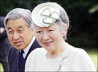 Japan's Emperor Akihito and Empress Michiko, pictured May 2005.