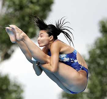 Chinese Olympic champion Guo Jingjing