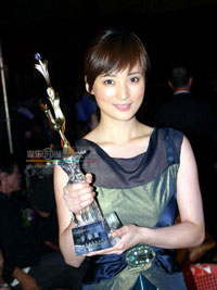 Jiang Qinqin wins film award